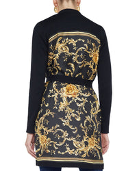 L'agence Beverly Silk-Blend Panel Cardi