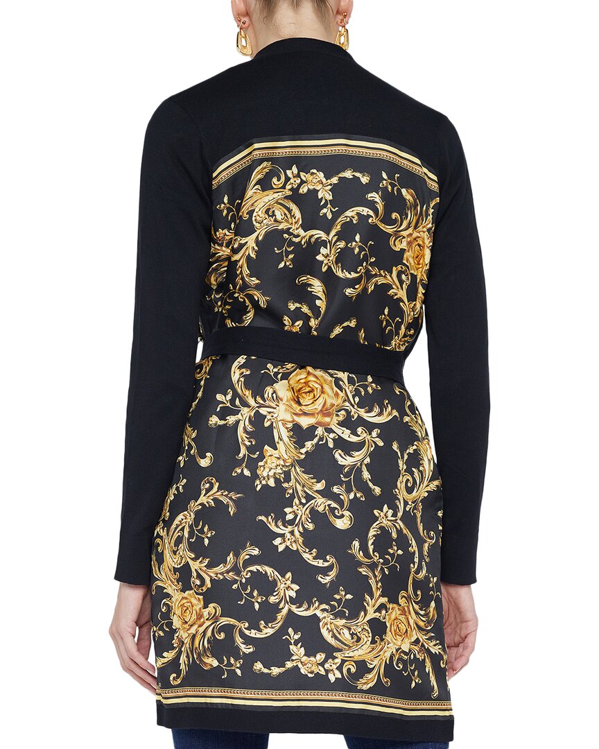 L'agence Beverly Silk-Blend Panel Cardi