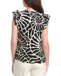 Vince Camuto Flutter Sleeve Blouse