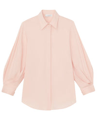Lafayette 148 New York Balloon Sleeve Slim Blouse