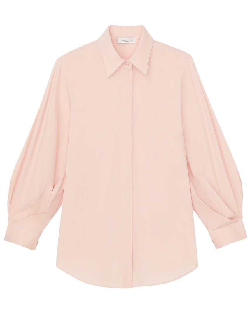 Lafayette 148 New York Balloon Sleeve Slim Blouse