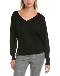 Lafayette 148 New York Lafayette 148 New York Convertible Bateau Neck Wool-Blend Sweater
