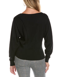 Lafayette 148 New York Lafayette 148 New York Convertible Bateau Neck Wool-Blend Sweater
