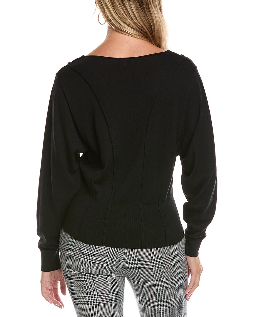 Lafayette 148 New York Lafayette 148 New York Convertible Bateau Neck Wool-Blend Sweater