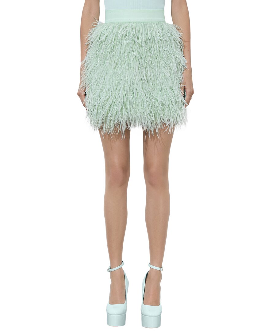 Alice + Olivia Cina Feather Skirt