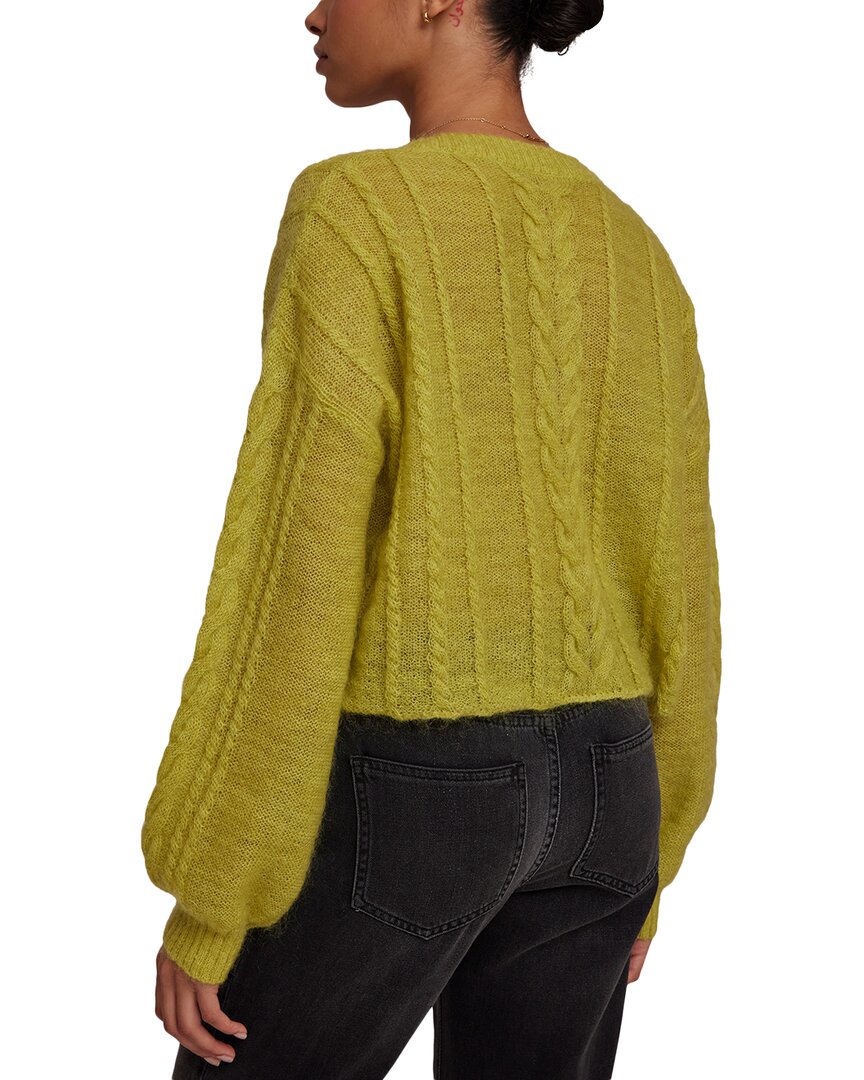 Bella Dahl Bella Dahl V-Neck Cropped Mohair & Wool-Blend Sweater