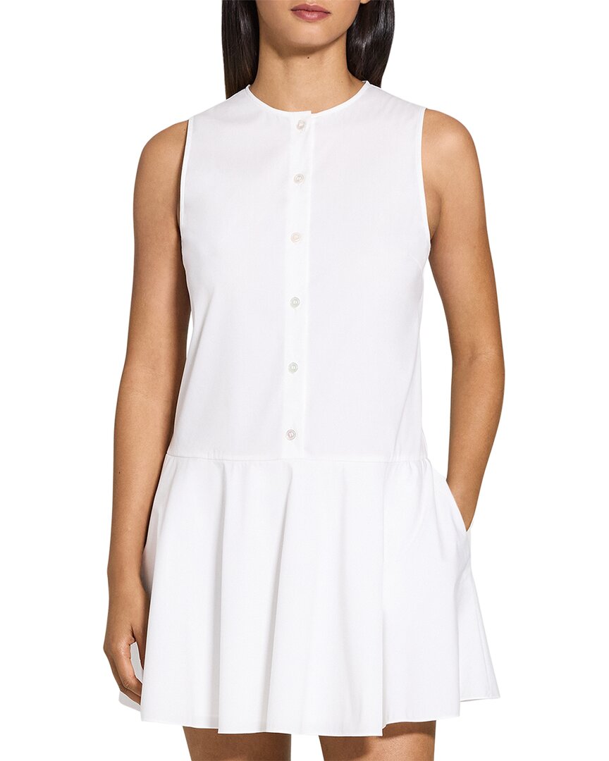 Theory Theory Sleeveless Ruffle Hem Dress