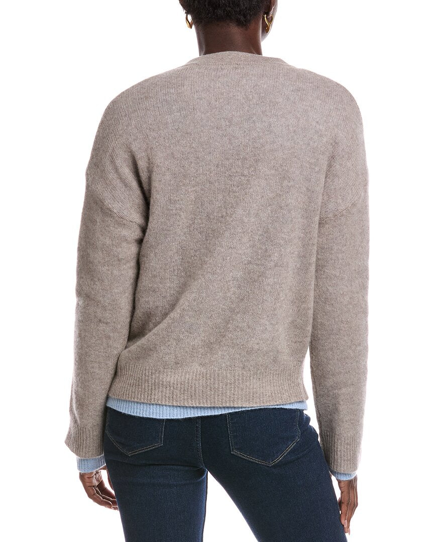 NAADAM Naadam Featherweight Layered Reversible Cashmere Sweater