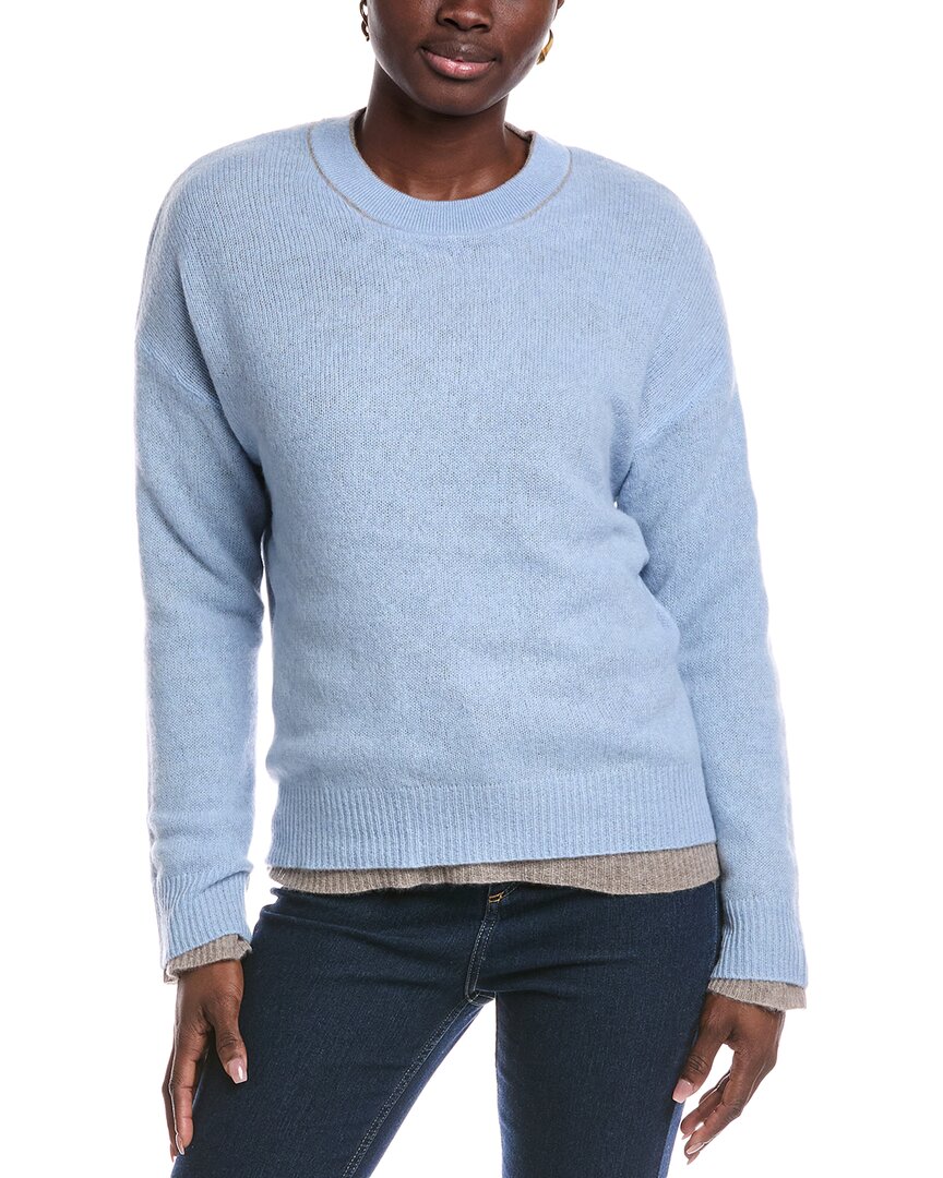 NAADAM Naadam Featherweight Layered Reversible Cashmere Sweater