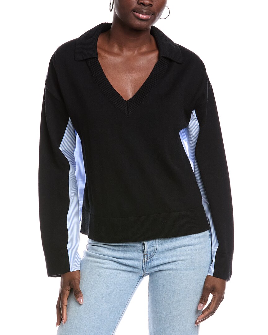 Naadam Mixed Media Cashmere-Blend Sweater