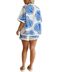 Camila Blanco 2Pc Shirt & Short Set