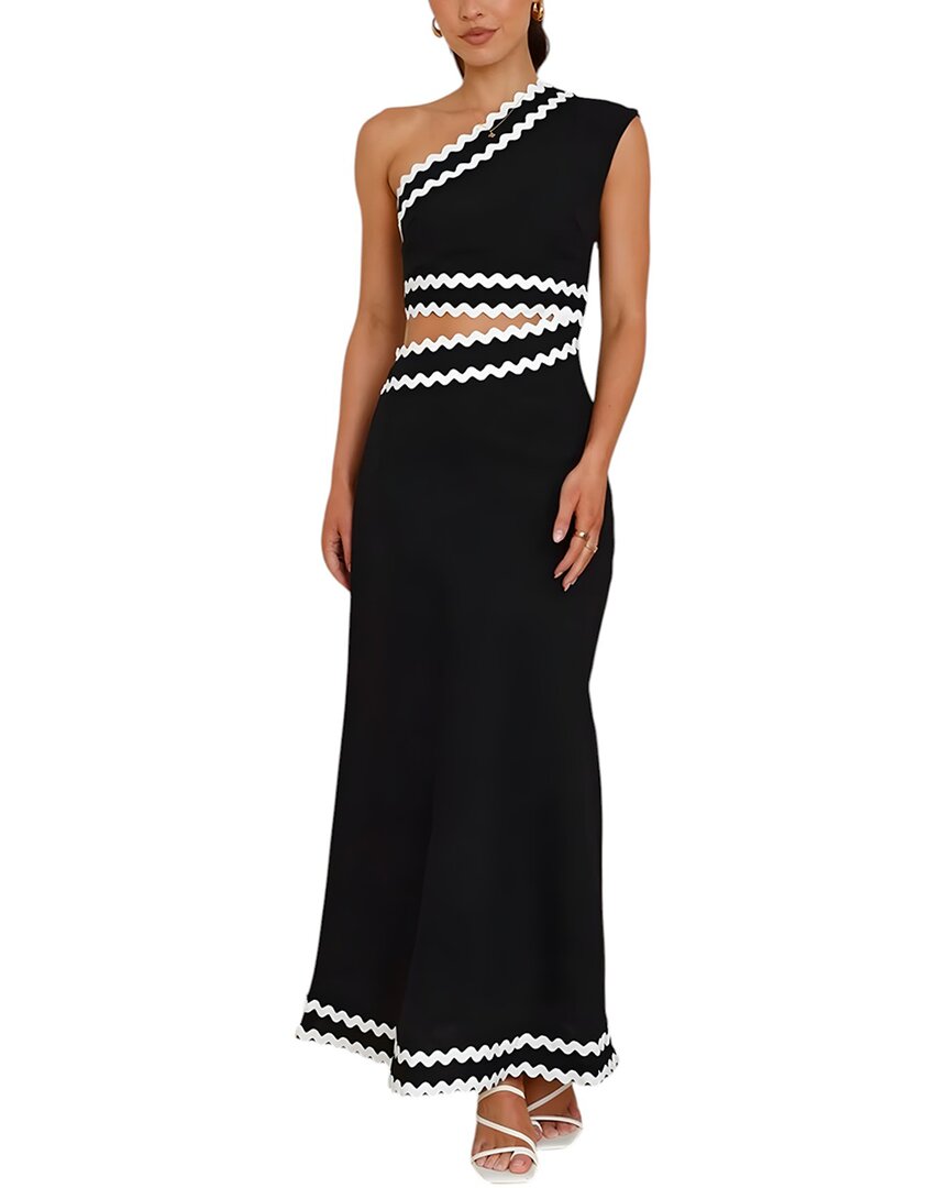 Camila Blanco Maxi Dress 2 Black & White