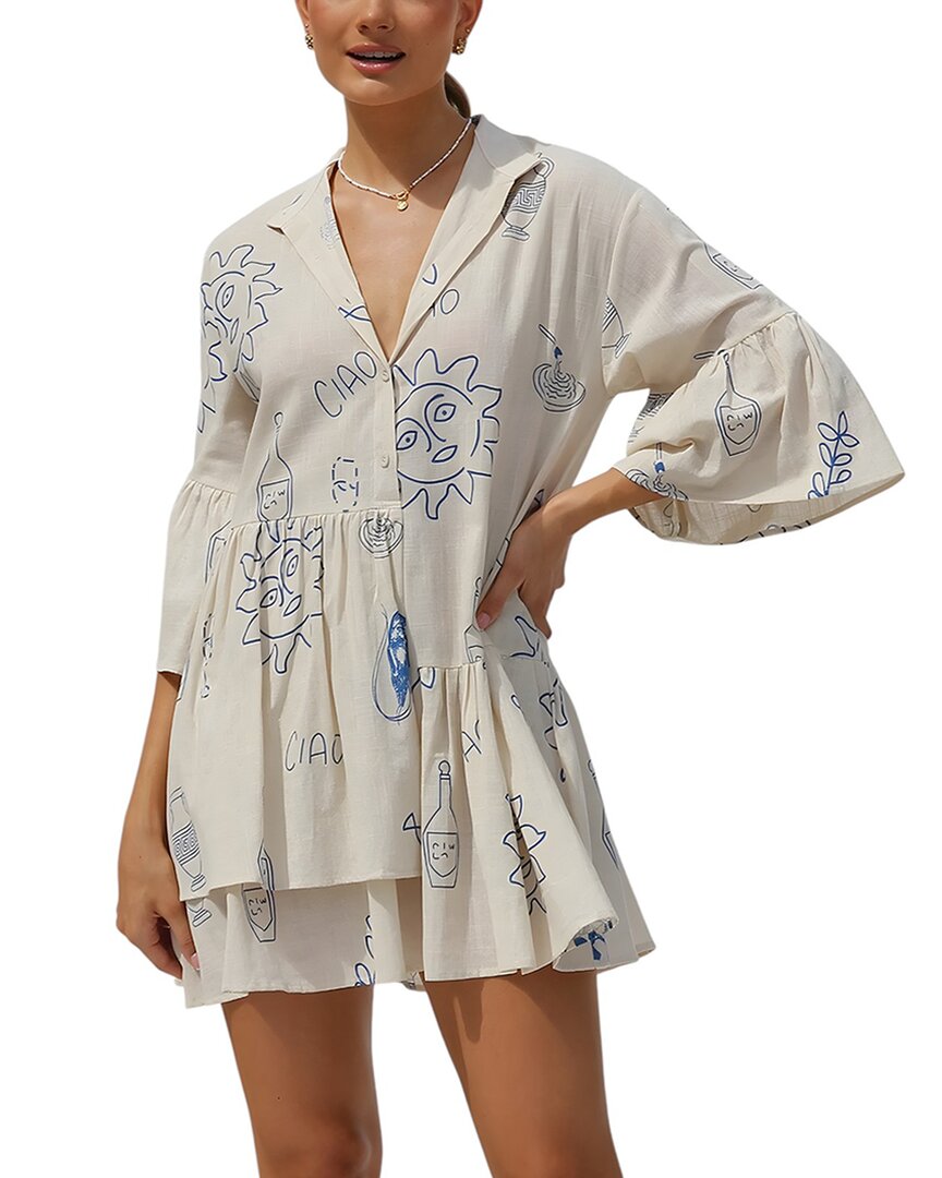 Camila Blanco Mini Dress 8 Blue