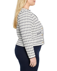 NIC+ZOE Nic+Zoe Plus Mixed Up Sweater Jacket
