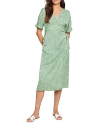 Nic+Zoe Swirling Sands Wren Wrap Dress