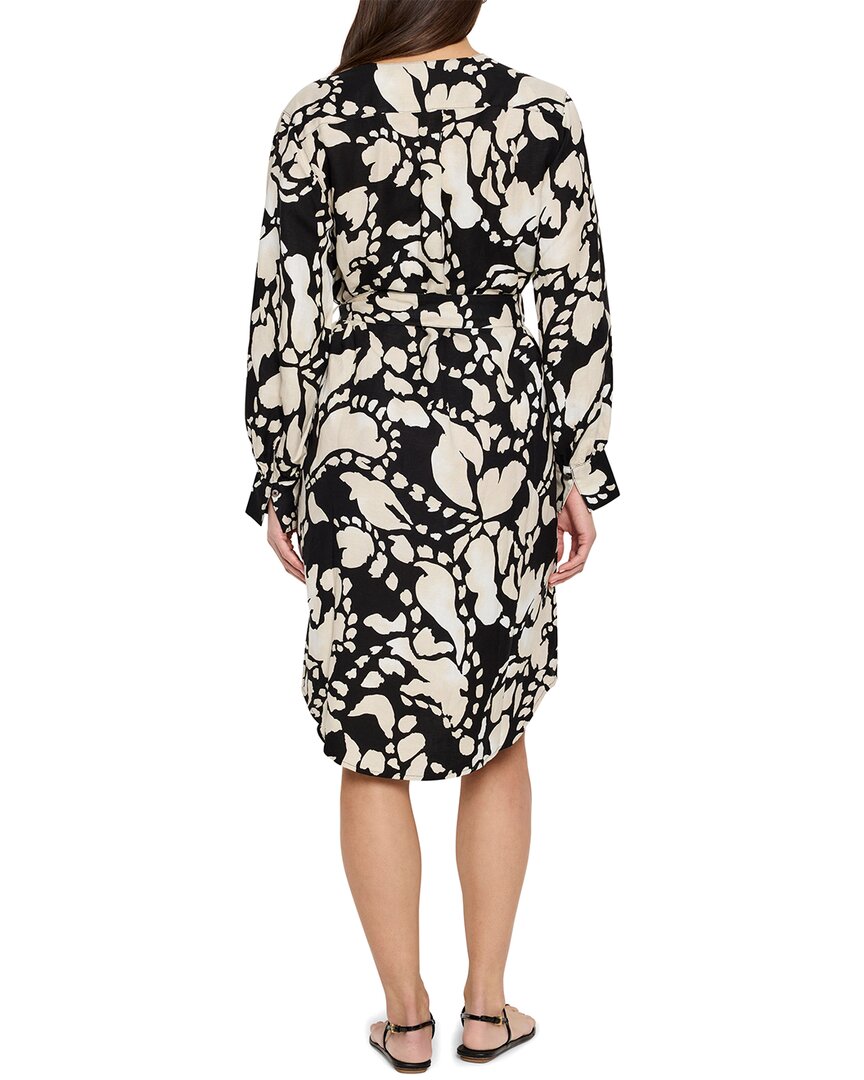 Nic+Zoe Petite Evening Petal Linen-Blend Blouse Dress