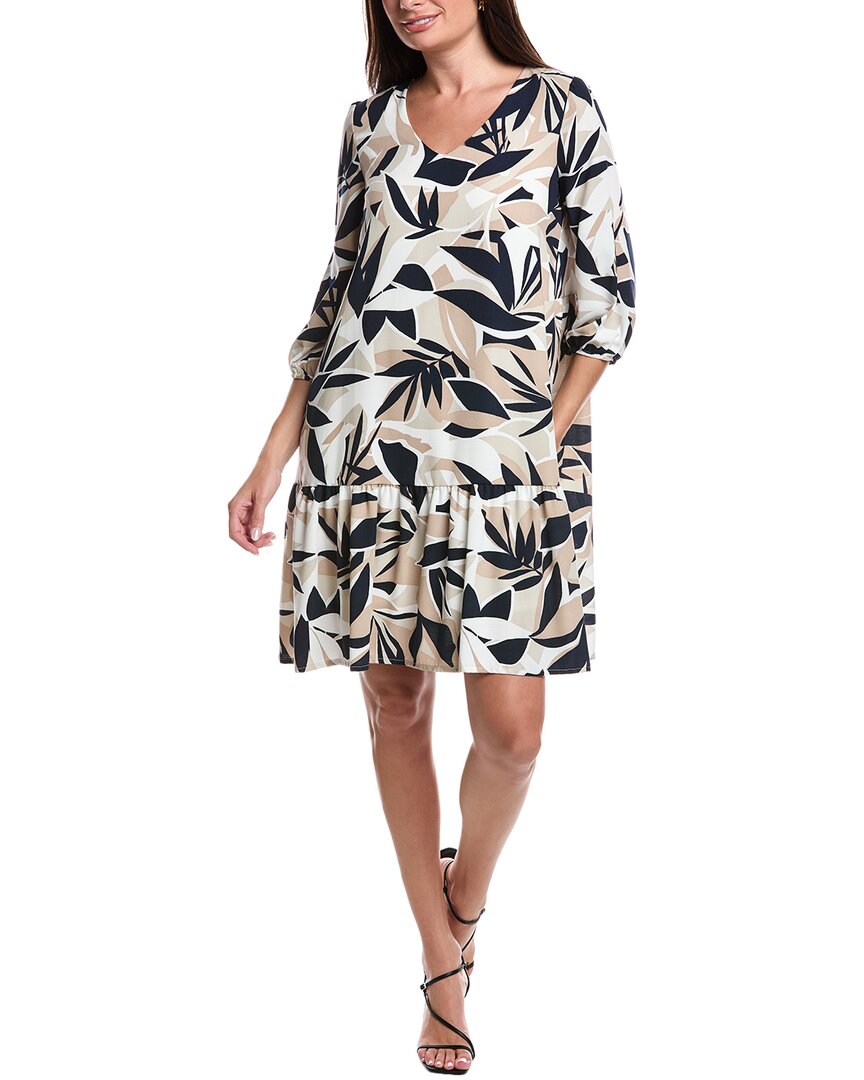 Joseph Ribkoff Ruffle Hem Shift Dress