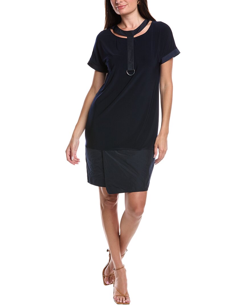 Joseph Ribkoff Mixed Media Cutout Shift Dress