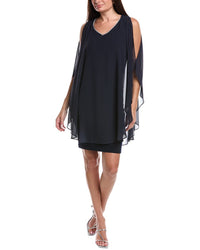 Joseph Ribkoff Embellished Neckline Mini Dress