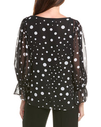 Joseph Ribkoff Horsebit Keyhole Blouse