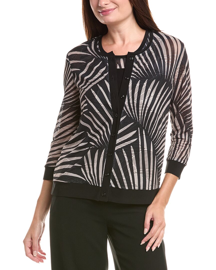 Joseph Ribkoff Burnout Blouse