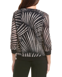 Joseph Ribkoff Burnout Blouse