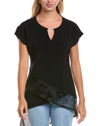 Joseph Ribkoff Mesh Hem Top