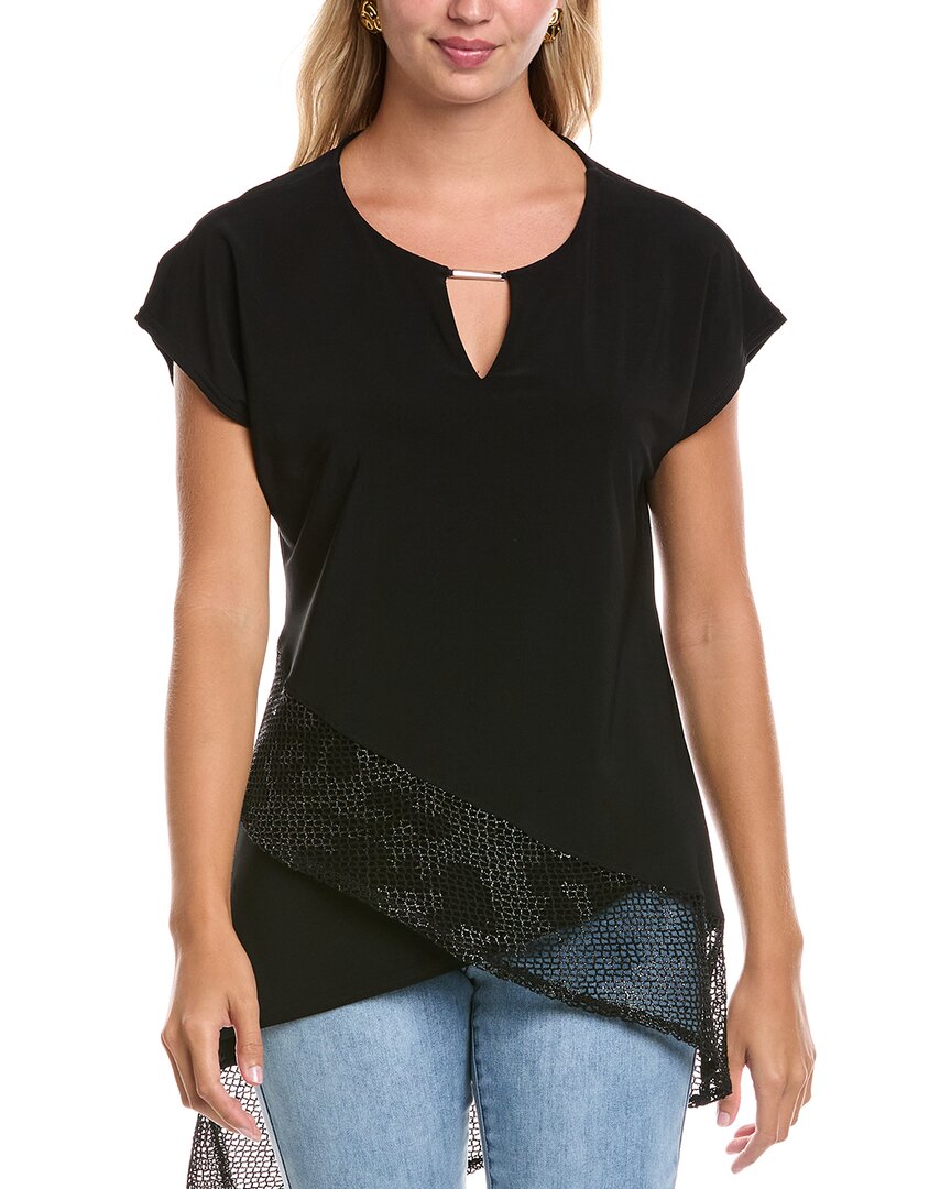 Joseph Ribkoff Mesh Hem Top