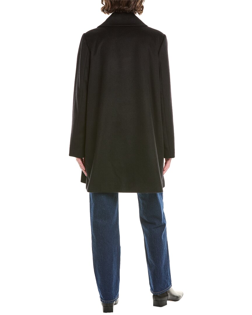 Bernardo Grand Sleek Wool-Blend Coat
