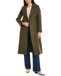 Barbour Barbour Reva Wool-Blend Military Coat