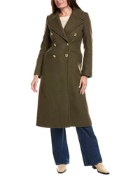 Barbour Barbour Reva Wool-Blend Military Coat