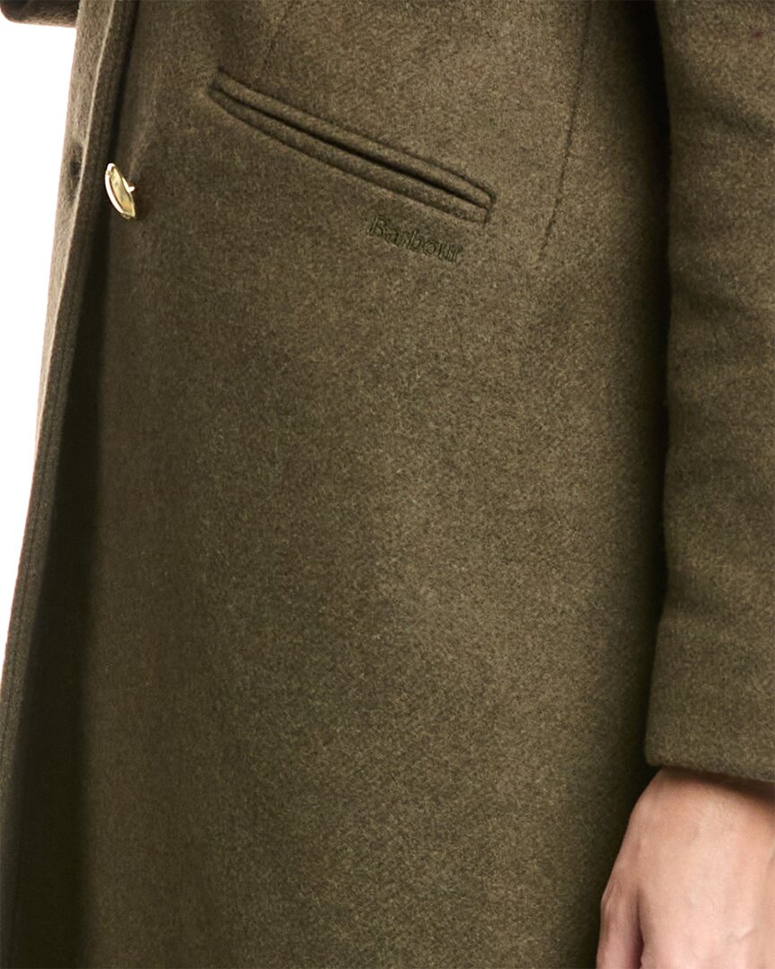 Barbour Barbour Reva Wool-Blend Military Coat