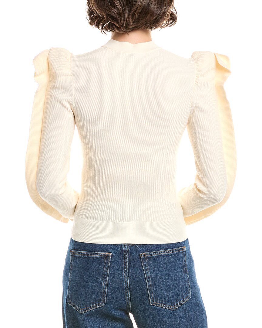 Max Mara Genero Ruffle Puff Sleeve Sweater