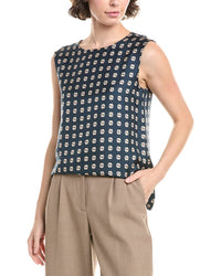 S Max Mara Timetop Reversible Silk Top