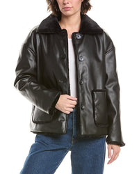 Pascale La Mode Faux Leather Coat