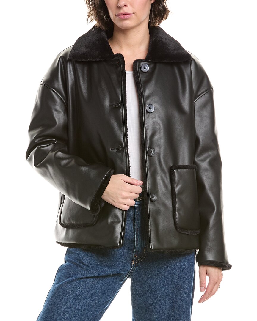 Pascale La Mode Faux Leather Coat