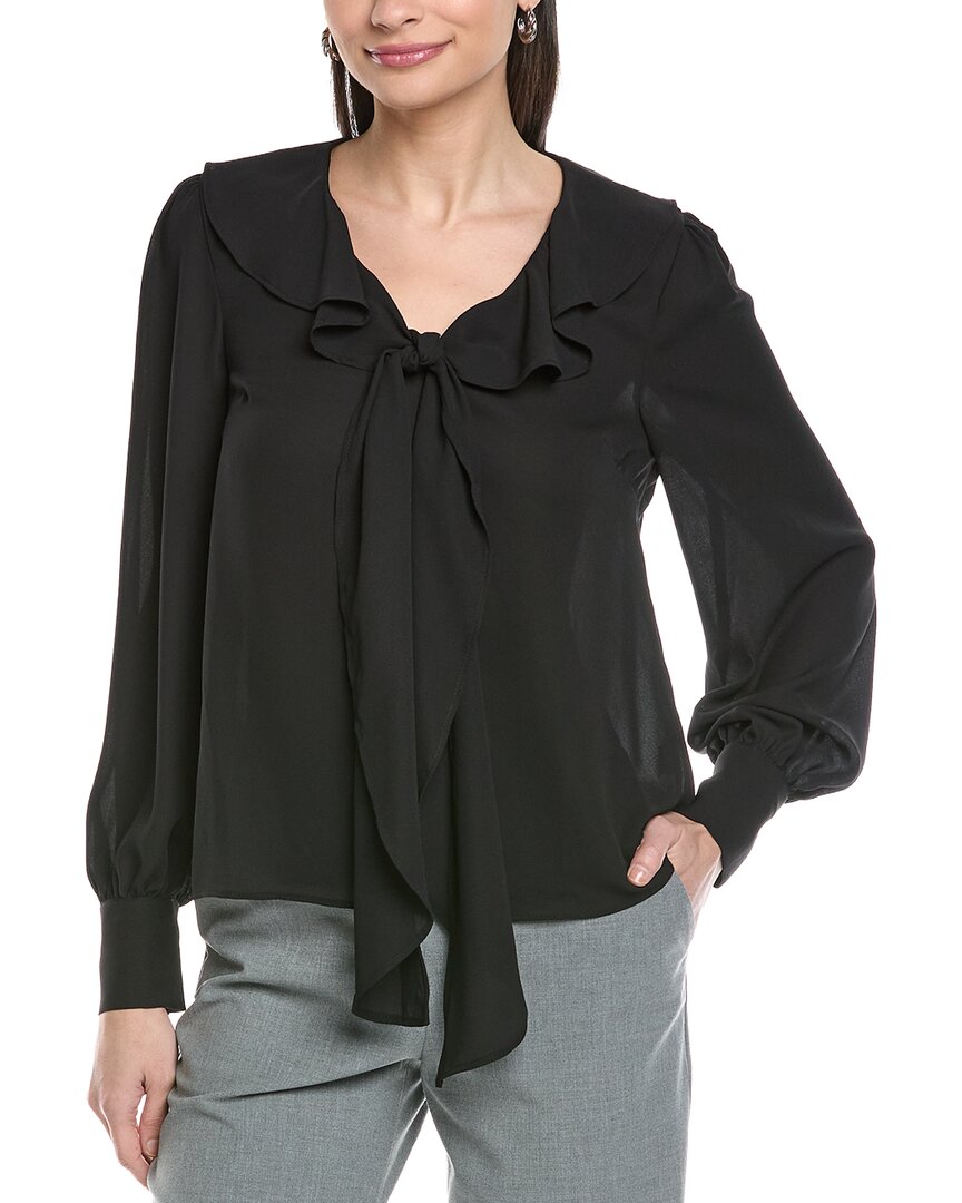 Cece Ruffle Tie V-Neck Top