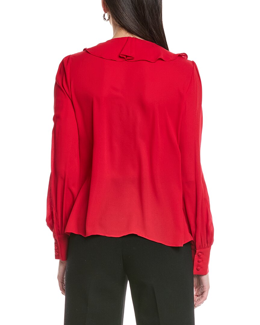Cece Ruffle Tie V-Neck Top