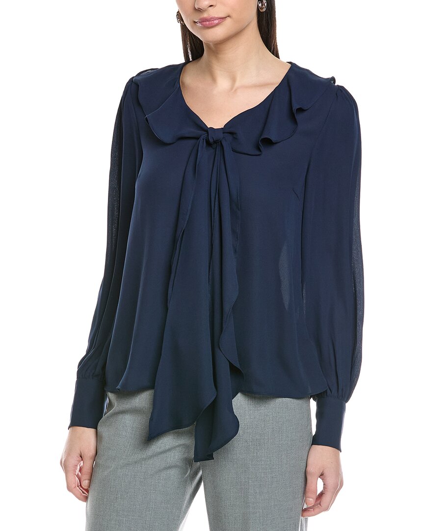 Cece Ruffle Tie V-Neck Top