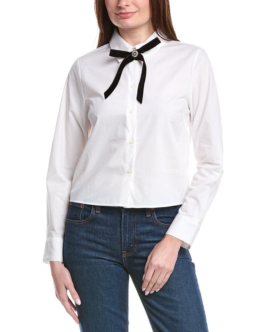 Cece Cropped Bow Top