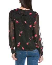 Cece Ruffle Tie V-Neck Top