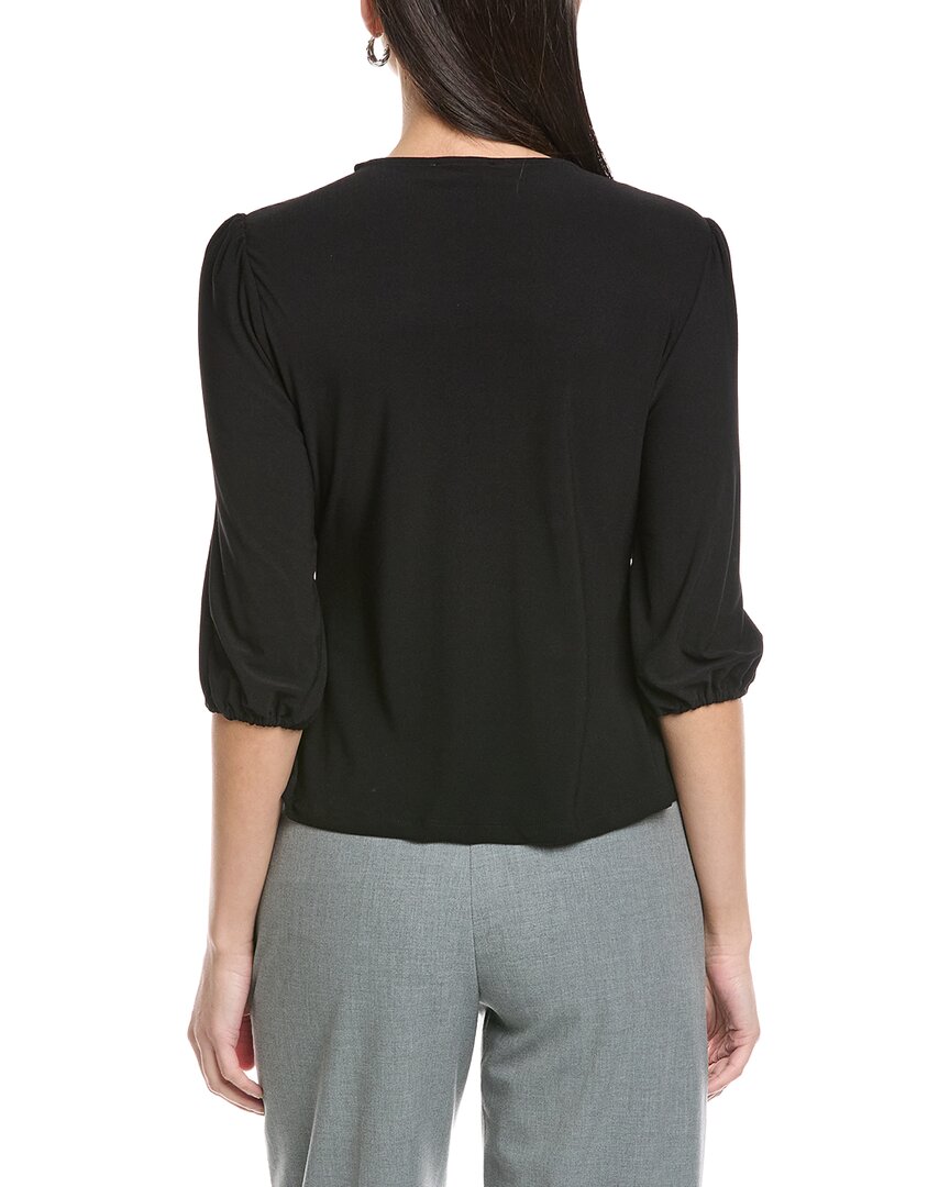 Cece Twist Keyhole 3/4-Sleeve Knit Top