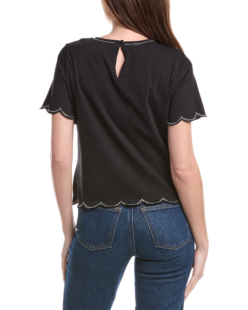 Cece Scalloped Shirt