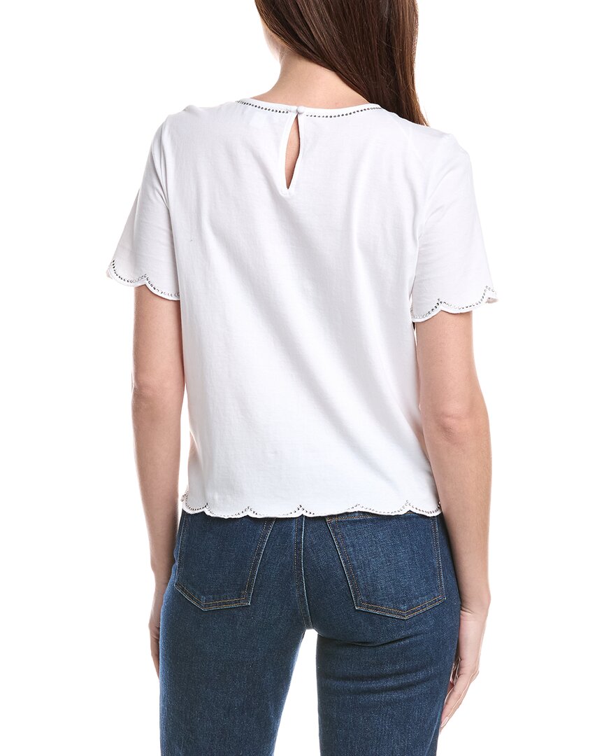 Cece Scalloped Shirt