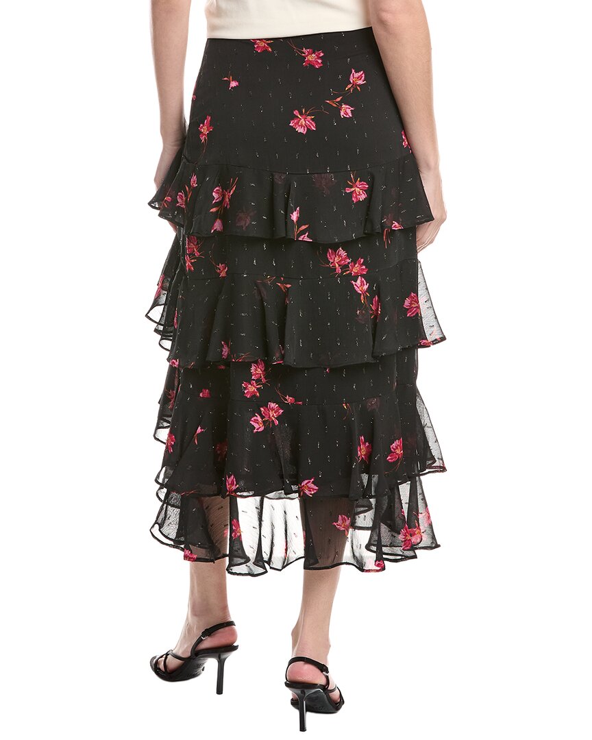 Cece Flounce Midi Skirt