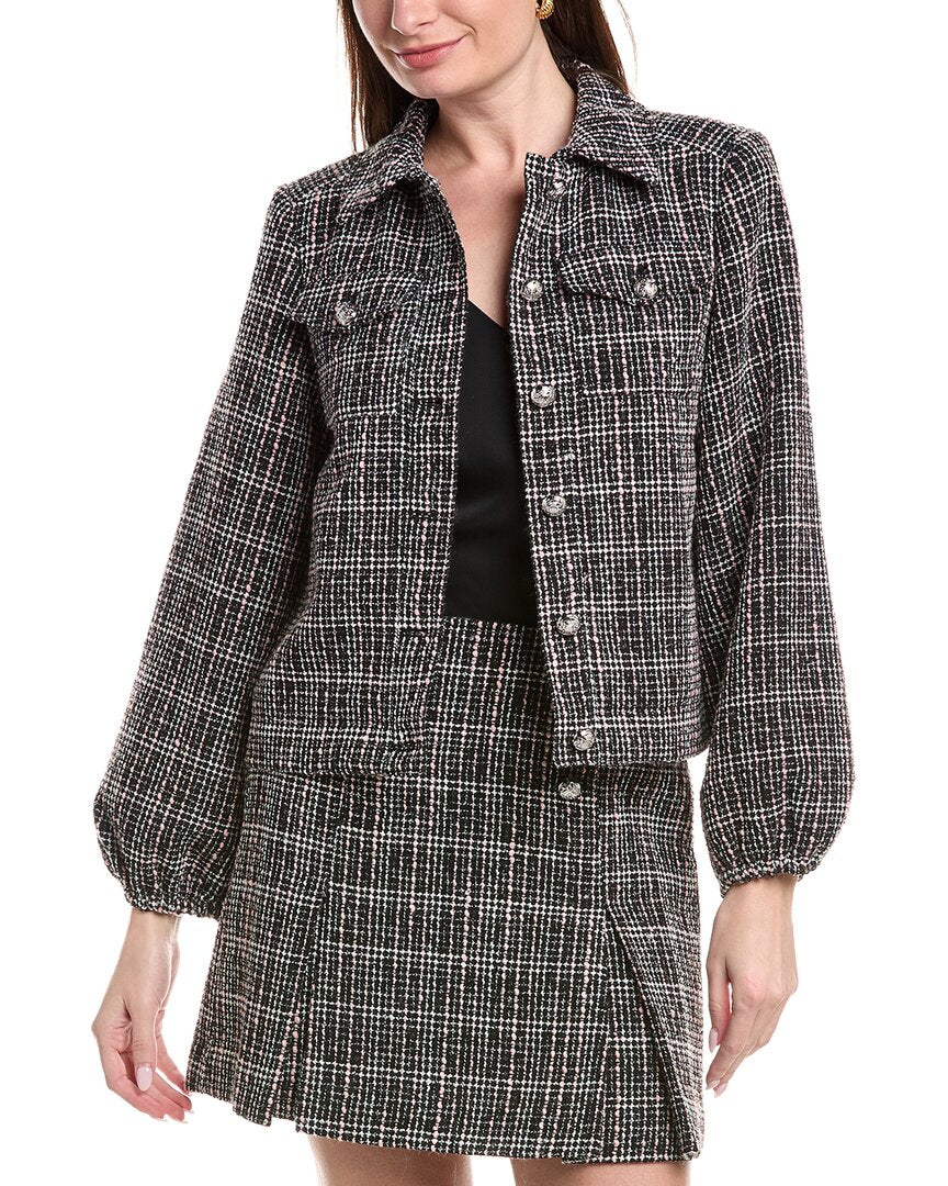 Cece Tweed Ballion Jacket