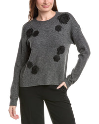 Cece Flower Applique Sweater