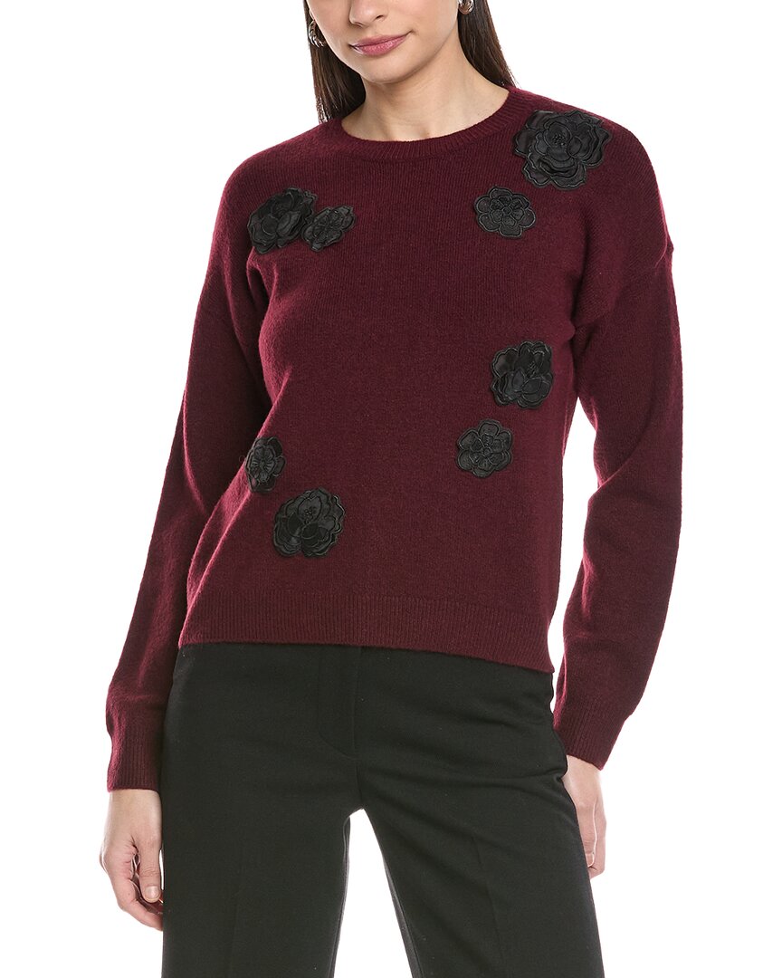Cece Flower Applique Sweater