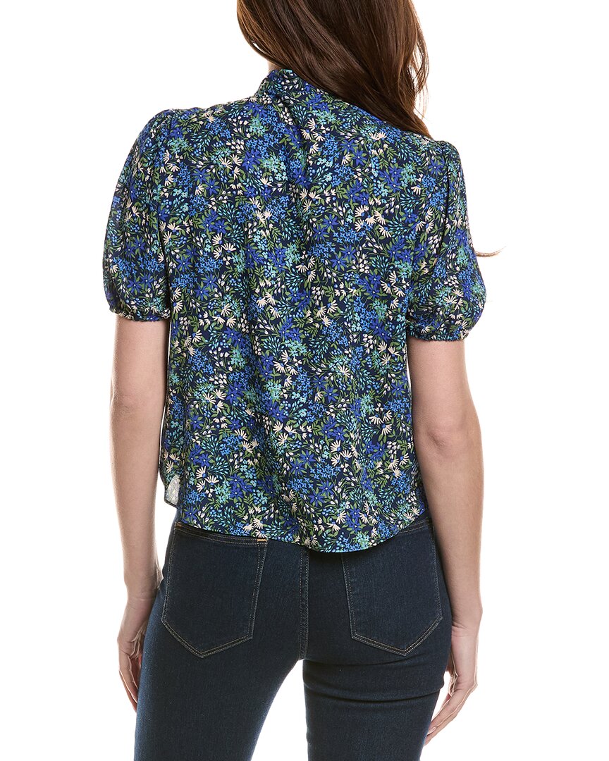 Cece V-Neck Shirred Blouse