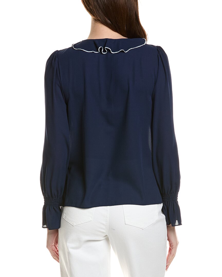 Cece Ruffle V-Neck Top